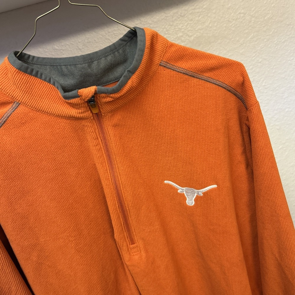 Antigua Texas Longhorns 1/4 Zip Intent Long Sleeve Pullover Orange XL MSRP $95
